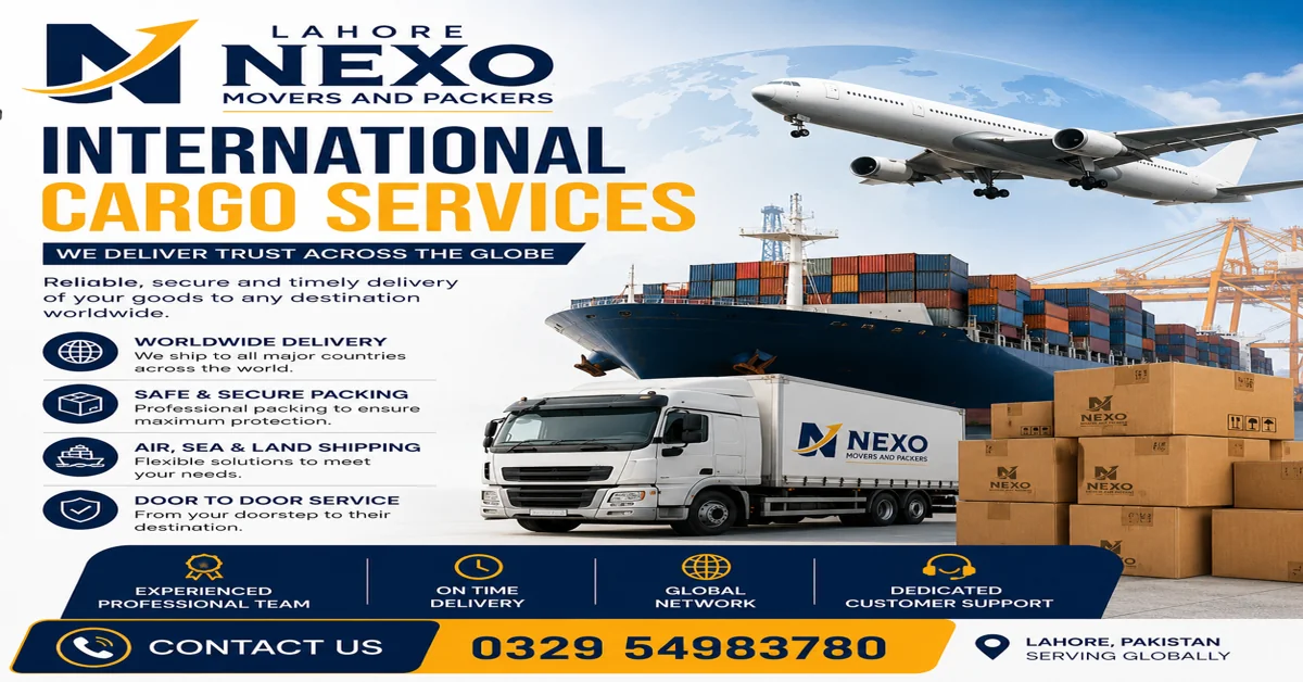 Nexo Movers and Packers International Cargo Services in Lahore